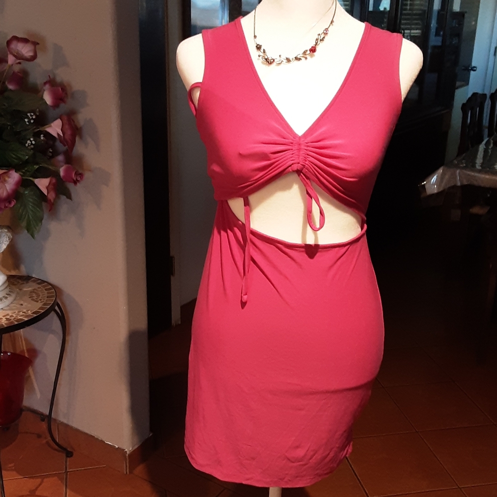 SO Hot Pink Spandex  dress